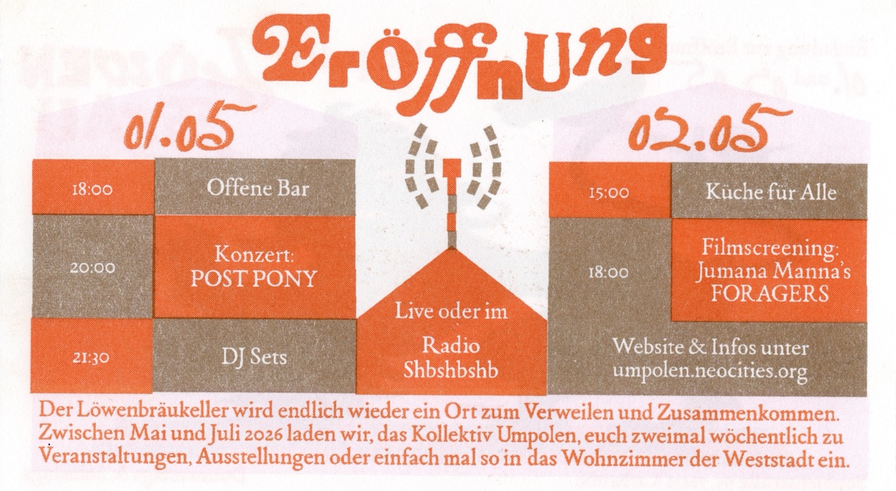 Flyer für Eröffnungswochenende Flyer für Eröffnungswochenende